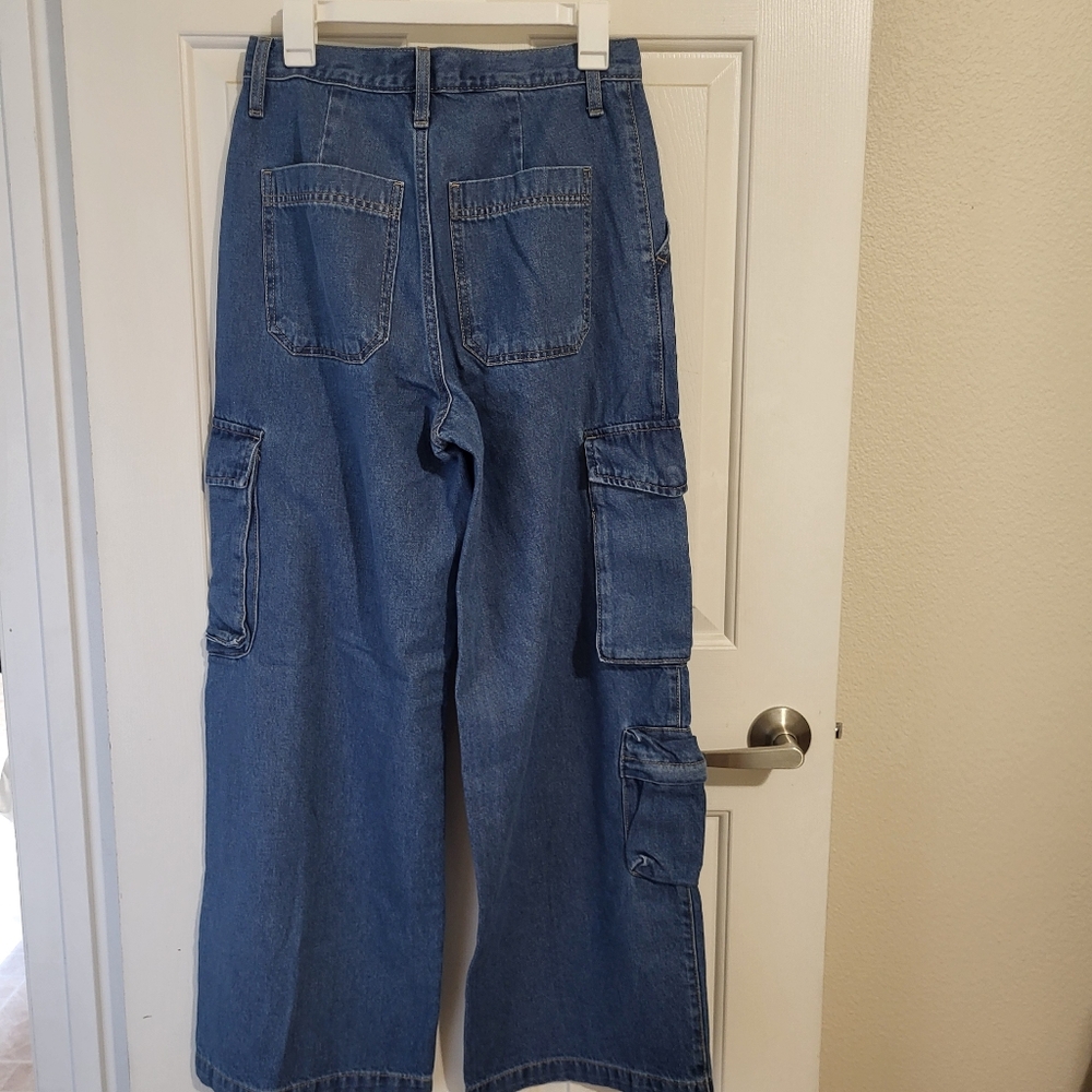 Universal Thread Blue Cargo Pants - Picture 2 of 3